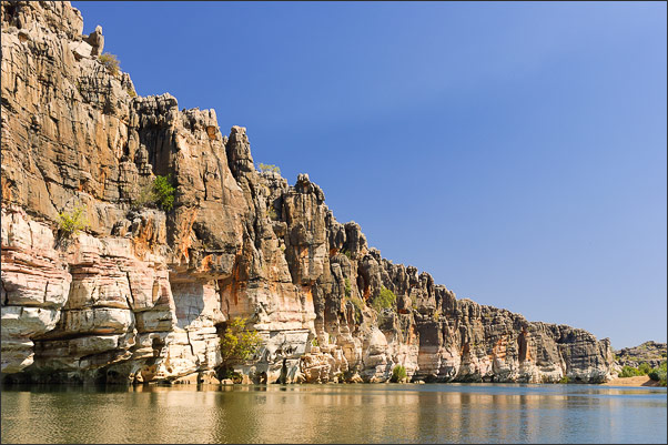Versteinertes Korallenriff in der Geikie Gorge (Kimberleys, Westaustralien)<br />Nikon D200 mit AF-S DX NIKKOR 17-55 mm 1:2,8G